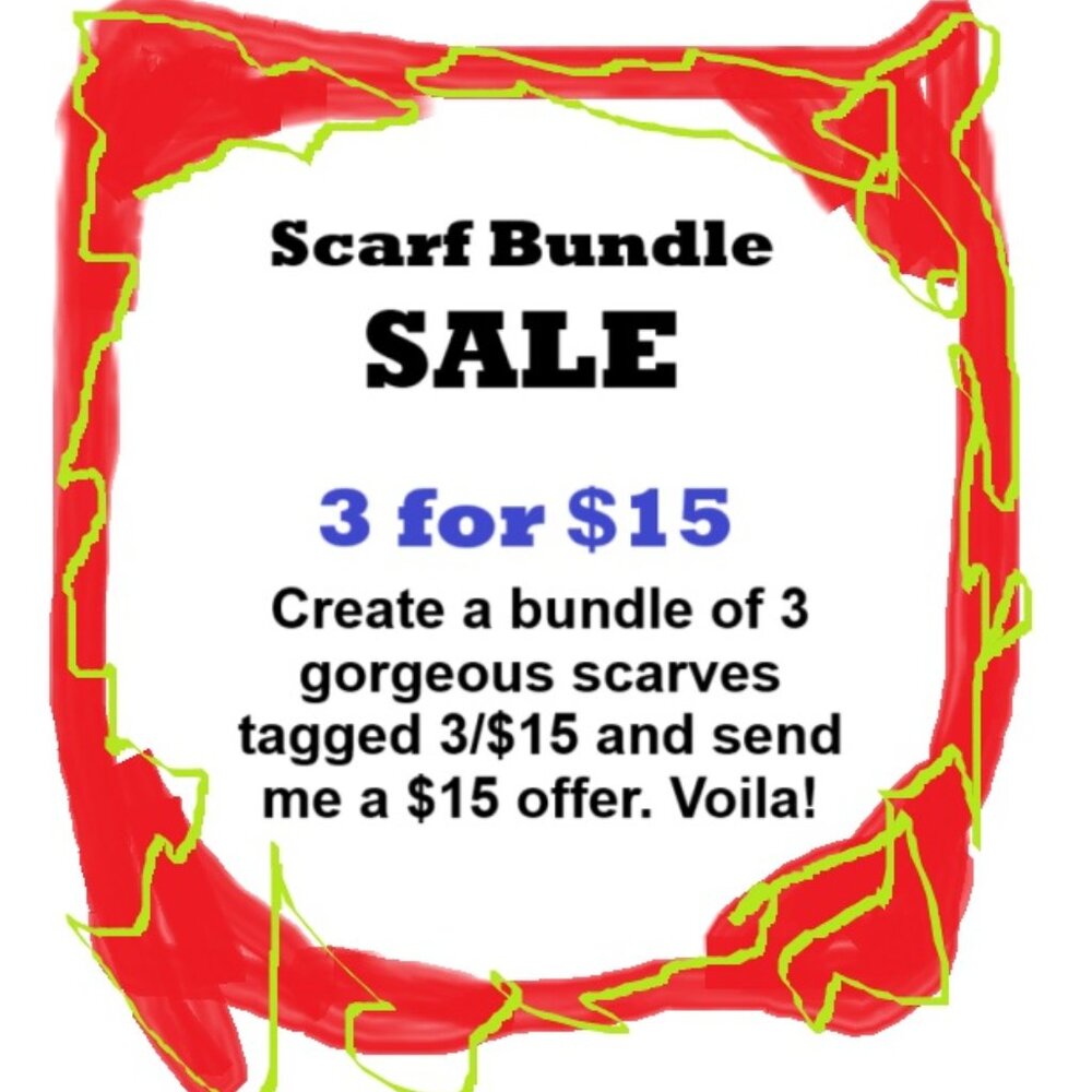 3/$15 Scarf Bundle Sale